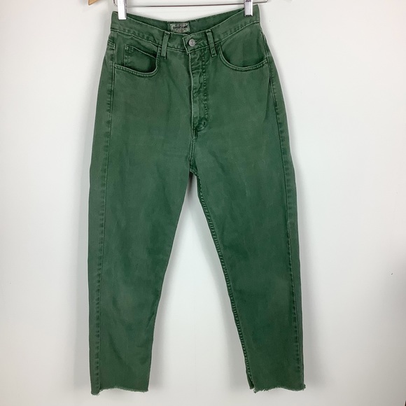Vintage High Waisted Guess Jeans Raw Hem